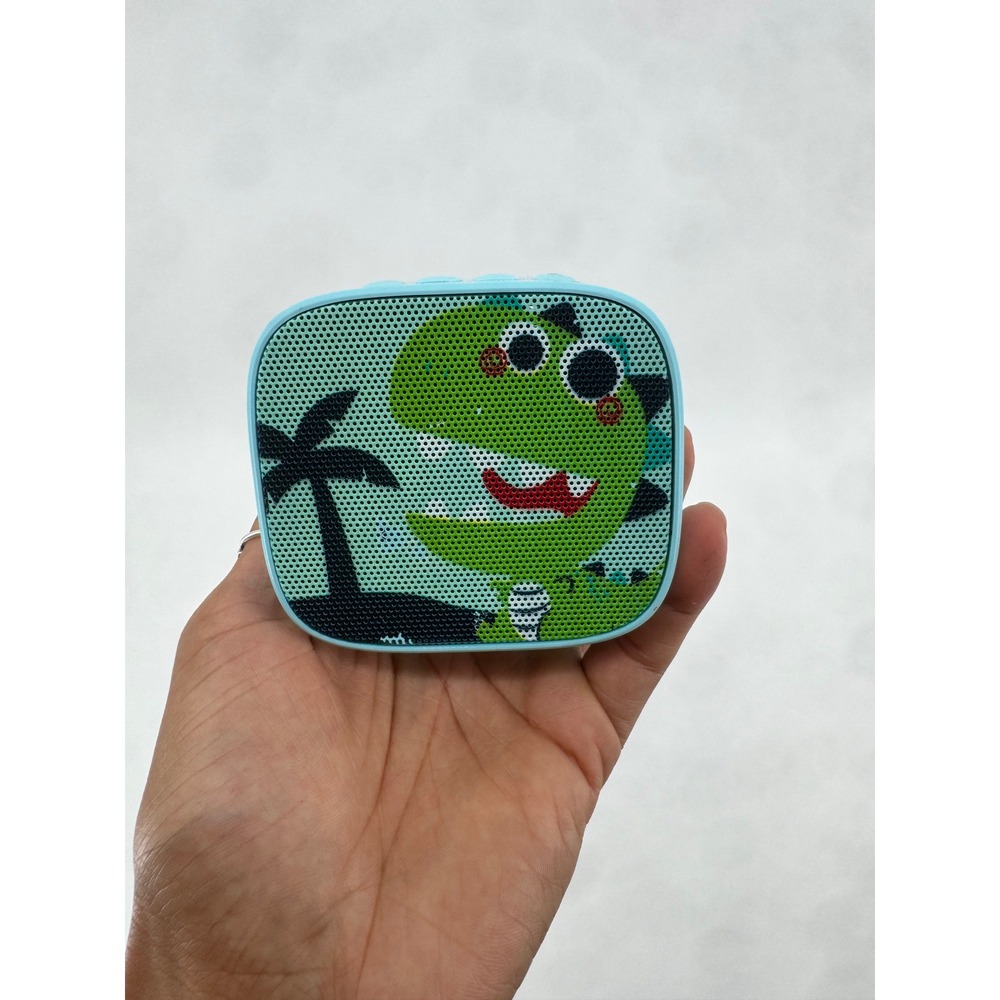 Portable Bluetooth Speaker Kids Dinosaur Blue Wireless Mini Speaker with USB-C